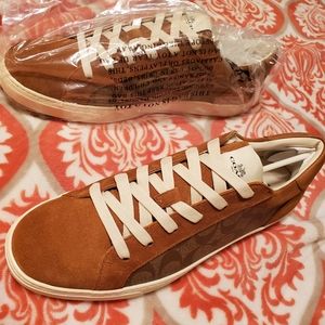 Mens Coach Suede/ Leather Tennis Shoes